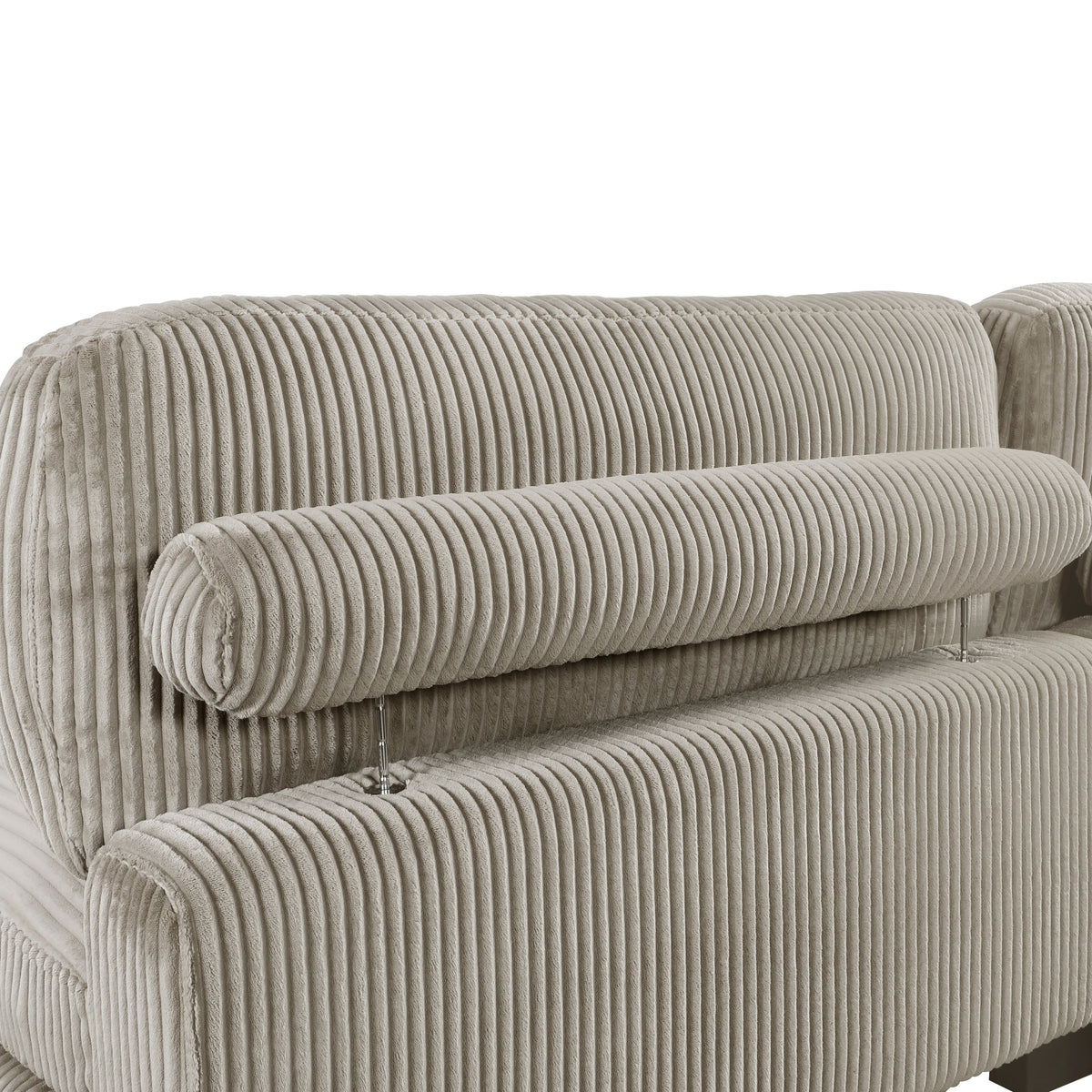 Traverse Taupe 4-Piece Corduroy Modular Sectional by Homelegance at Eve Furniture