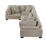 Traverse Taupe 4-Piece Modular Sectional by Homelegance at Eve Furniture