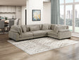 Traverse Taupe 4-Piece Modular Sectional by Homelegance at Eve Furniture