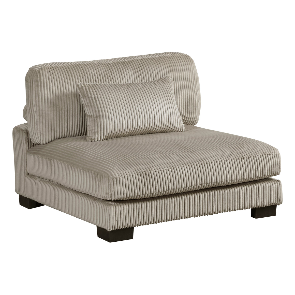 Traverse Taupe 4-Piece Modular Sectional with Reversible Chaise and Ottoman by Homelegance at Eve Furniture