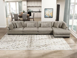 Traverse Taupe 4-Piece Modular Sectional with Reversible Chaise by Homelegance at Eve Furniture