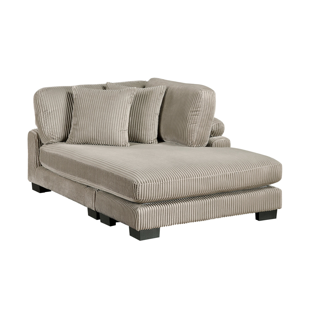 Traverse Taupe 4-Piece Modular Sectional with Reversible Chaises by Homelegance at Eve Furniture