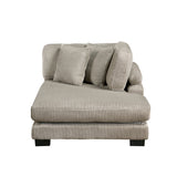 Traverse Taupe 4-Piece Modular Sectional with Reversible Chaises by Homelegance at Eve Furniture