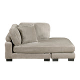 Traverse Taupe 4-Piece Modular Sectional with Reversible Chaises by Homelegance at Eve Furniture