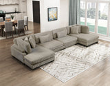 Traverse Taupe 4-Piece Modular Sectional with Reversible Chaises by Homelegance at Eve Furniture