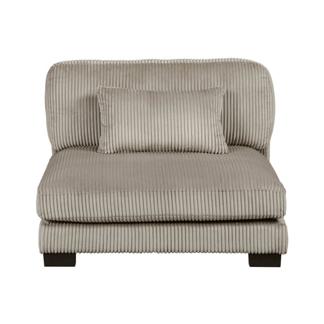Traverse Taupe 5-Piece Modular Sectional with Ottoman by Homelegance at Eve Furniture