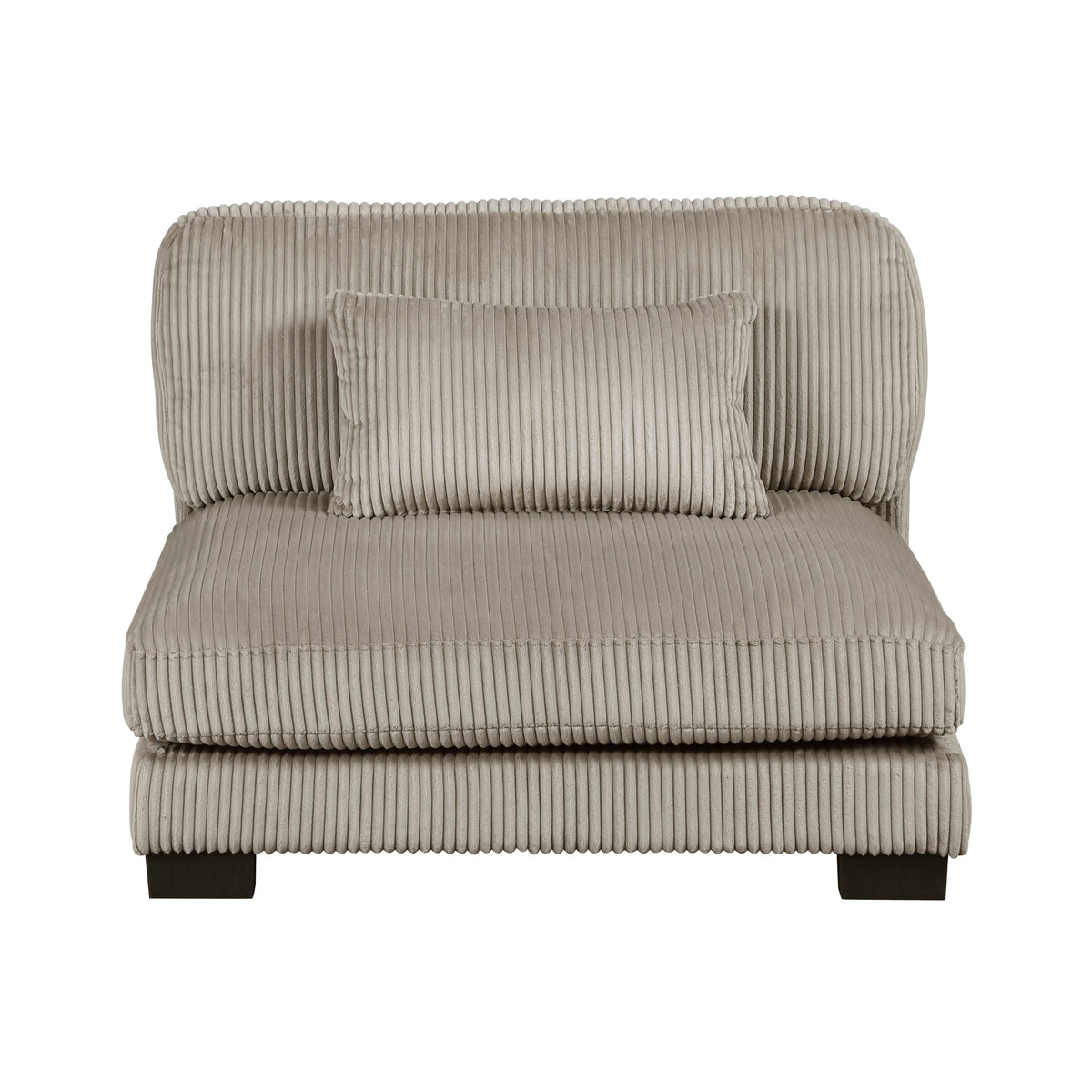 Traverse Taupe 5-Piece Modular Sectional with Reversible Chaise and Ottoman by Homelegance at Eve Furniture