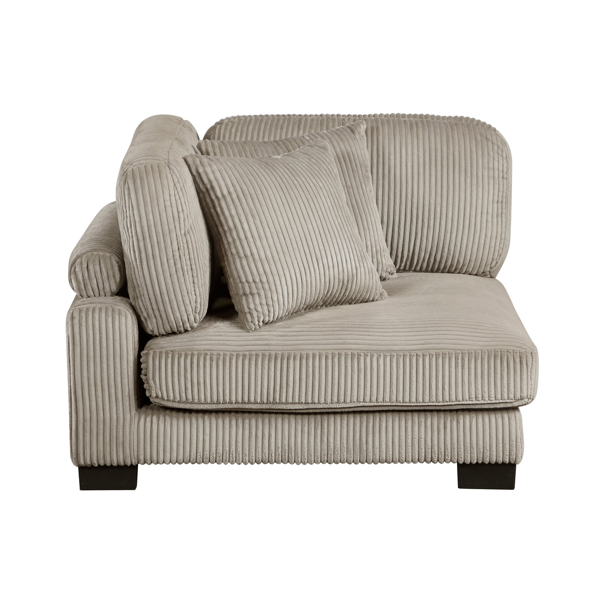Traverse Taupe 6-Piece Corduroy Modular Sectional by Homelegance at Eve Furniture
