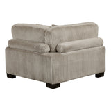 Traverse Taupe 6-Piece Corduroy Modular Sectional with Ottomans by Homelegance at Eve Furniture