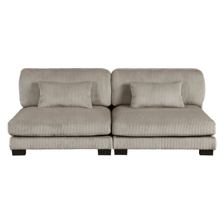 Traverse Taupe 6-Piece Modular Sectional with Reversible Chaise by Homelegance at Eve Furniture