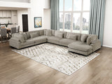 Traverse Taupe 6-Piece Modular Sectional with Reversible Chaise by Homelegance at Eve Furniture