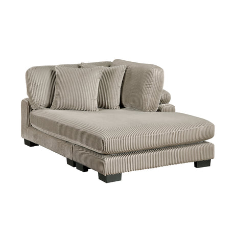 Traverse Taupe 7-Piece Modular Sectional with Reversible Chaise and Ottoman by Homelegance at Eve Furniture