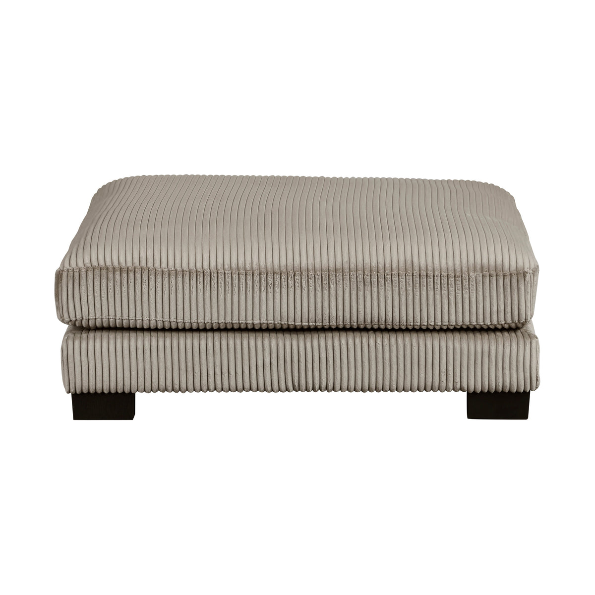 Traverse Taupe Ottoman by Homelegance at Eve Furniture