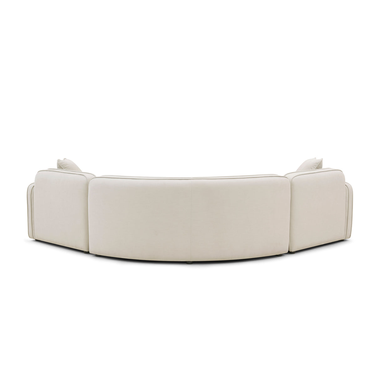 Travie 3-Piece Sand Upcycled Linen Modular L-Sectional by TOV Furniture at Eve Furniture