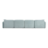 Travie Performance Corduroy Velvet 6-Piece Modular U-Sectional by TOV Furniture at Eve Furniture