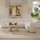 Travie Performance Corduroy Velvet Modular L-Sectional by TOV Furniture at Eve Furniture