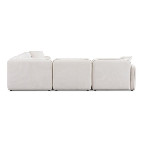 Travie Performance Corduroy Velvet Modular L-Sectional by TOV Furniture at Eve Furniture