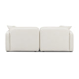 Travie Sand Upcycled Linen Modular Loveseat by TOV Furniture at Eve Furniture