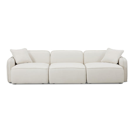Travie Sand Upcycled Linen Modular Sofa by TOV Furniture at Eve Furniture