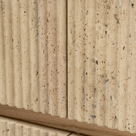 Travona Oak Wood w/ Travertine 6 Drawer Dresser by Mercana at Eve Furniture