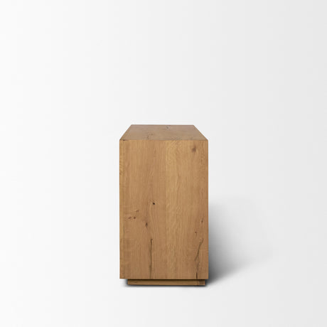 Travona Oak Wood w/ Travertine 6 Drawer Dresser by Mercana at Eve Furniture