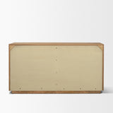 Travona Oak Wood w/ Travertine 6 Drawer Dresser by Mercana at Eve Furniture