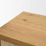 Travona Oak Wood w/ Travertine 6 Drawer Dresser by Mercana at Eve Furniture