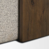 Trayden Gray Fabric w/ Brown Slider Top Coffee Table (cm) by Mercana at Eve Furniture