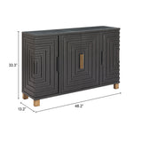 Trazo Black Cabinet by Zuomod at Eve Furniture