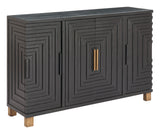 Trazo Black Cabinet by Zuomod at Eve Furniture