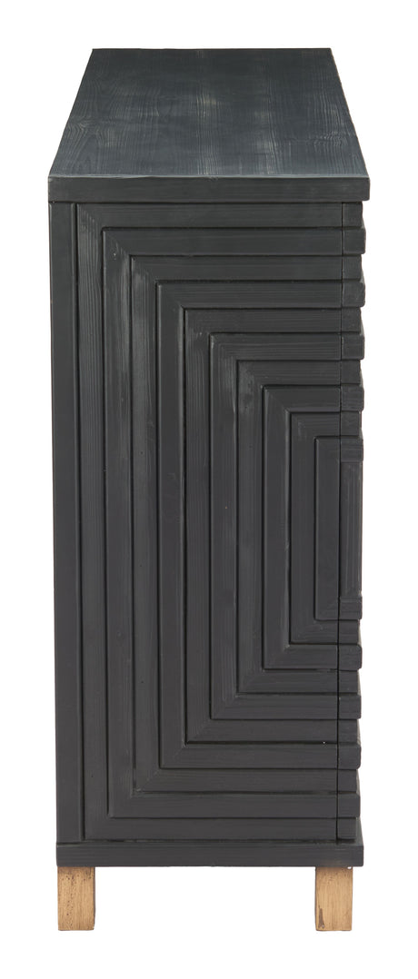 Trazo Black Cabinet by Zuomod at Eve Furniture