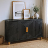 Trazo Black Cabinet by Zuomod at Eve Furniture