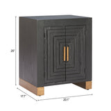 Trazo Black Side Table by Zuomod at Eve Furniture