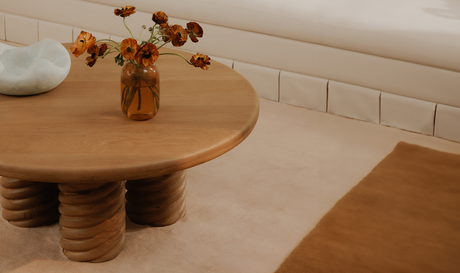 Treccia Oak Round Coffee Table Oak by MOES at Eve Furniture