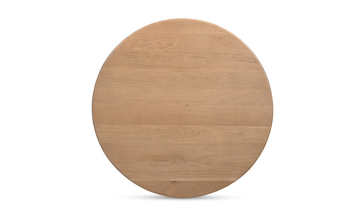 Treccia Oak Round Coffee Table Oak by Moe's Home at Eve Furniture