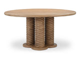 Treccia Oak Round Dining Table