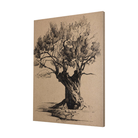 Tree Drawing I by Mercana Studio a Hand Embellished Textured Canvas by Mercana at Eve Furniture
