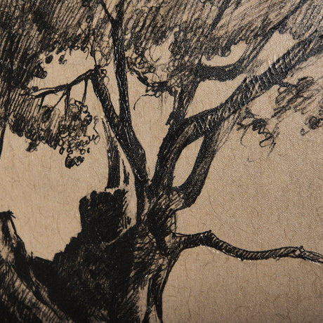 Tree Drawing I by Mercana Studio a Hand Embellished Textured Canvas by Mercana at Eve Furniture