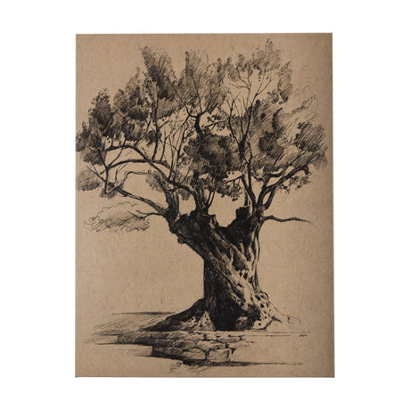 Tree Drawing I by Mercana Studio a Hand Embellished Textured Canvas by Mercana at Eve Furniture