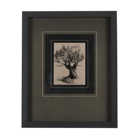 Tree Drawing I by Mercana Studio a Hand Embellished Textured Framed Art Print Matted under Glass by Mercana at Eve Furniture
