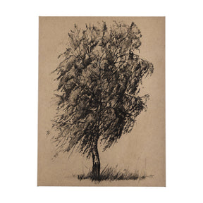 Tree Drawing II by Mercana Studio a Hand Embellished Textured Canvas by Mercana at Eve Furniture