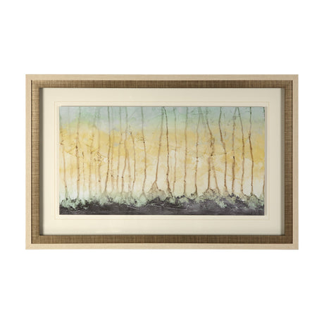 Treeline Light I by Jennifer Goldberger Hand Embellished Textured Framed Art Print Matted under Glas by Mercana at Eve Furniture