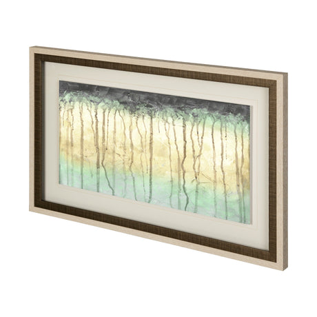 Treeline Light II by Jennifer Goldberger Hand Embellished Framed Art Print Matted under Glass by Mercana at Eve Furniture