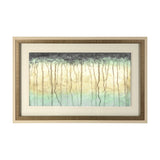 Treeline Light II by Jennifer Goldberger Hand Embellished Framed Art Print Matted under Glass by Mercana at Eve Furniture