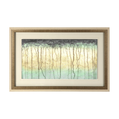 Treeline Light II by Jennifer Goldberger Hand Embellished Framed Art Print Matted under Glass by Mercana at Eve Furniture