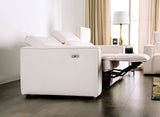 Treharris White Power Reclining Sofa & Loveseat by Furniture of America at Eve Furniture