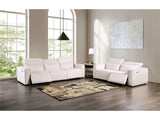 Treharris White Power Reclining Sofa & Loveseat by Furniture of America at Eve Furniture