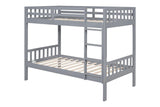 Trek Twin/Twin Bunk Bed Grey by Happy Homes at Eve Furniture