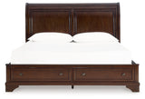 Trellington Brown Queen Sleigh Storage Bed by Ashley at Eve Furniture