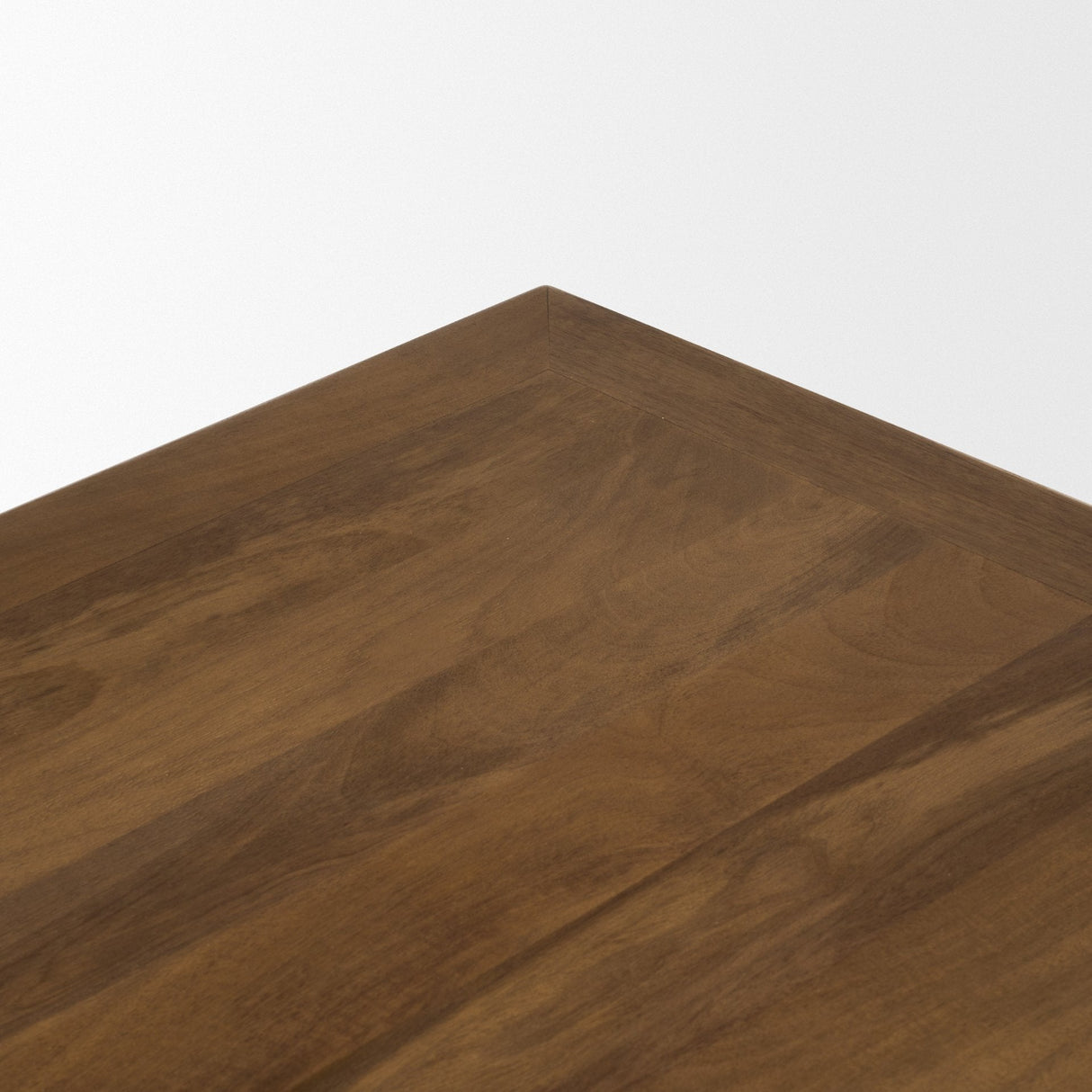 Trellyn 48" Dark Brown Wood w/ Carved Woven Base Square Coffee Table by Mercana at Eve Furniture